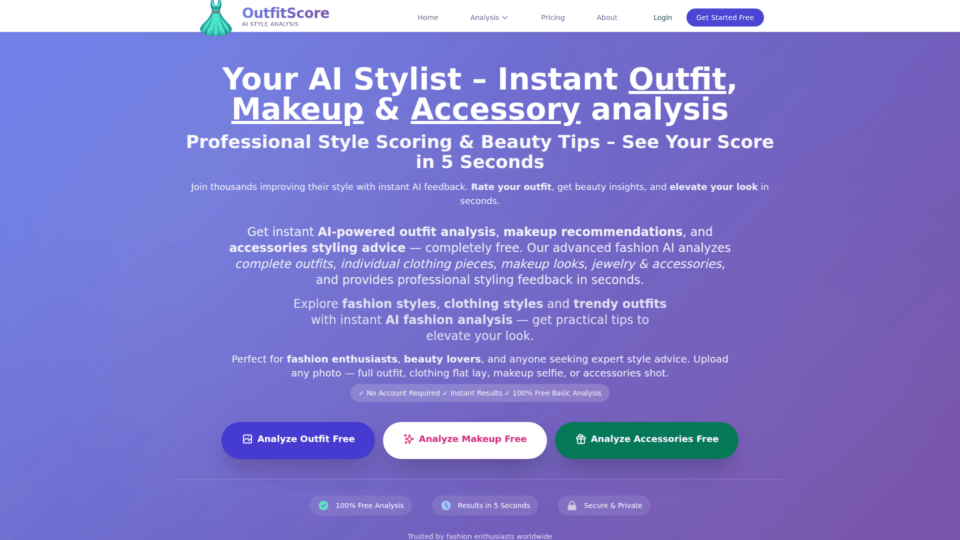 OutfitScore AI Fashion Analyzer - Product Image