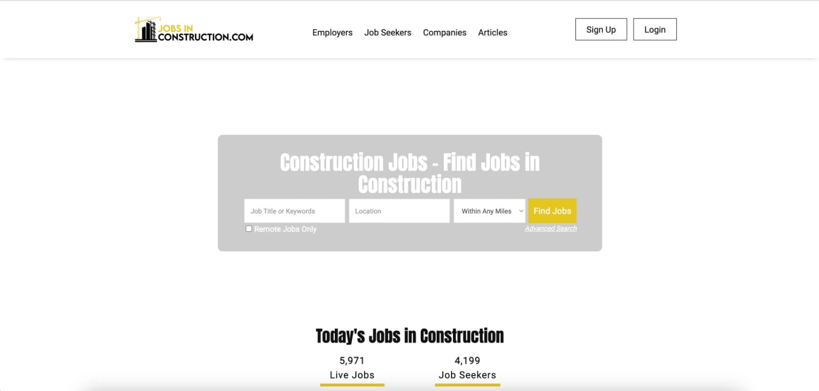 Construction Job Board Platform - Product Image