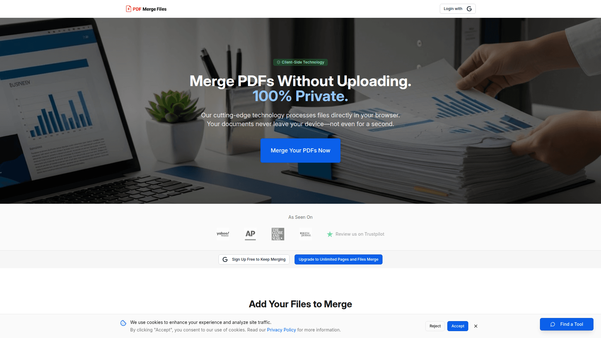 Browser-Based PDF Merger - Product Image