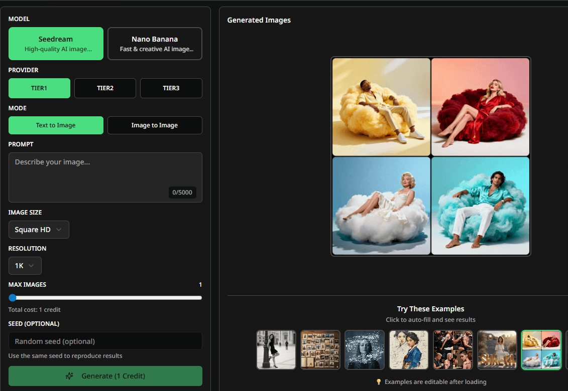 Seedream AI Image Generator