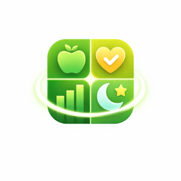 Wellness Tracker App startup logo on Aura++