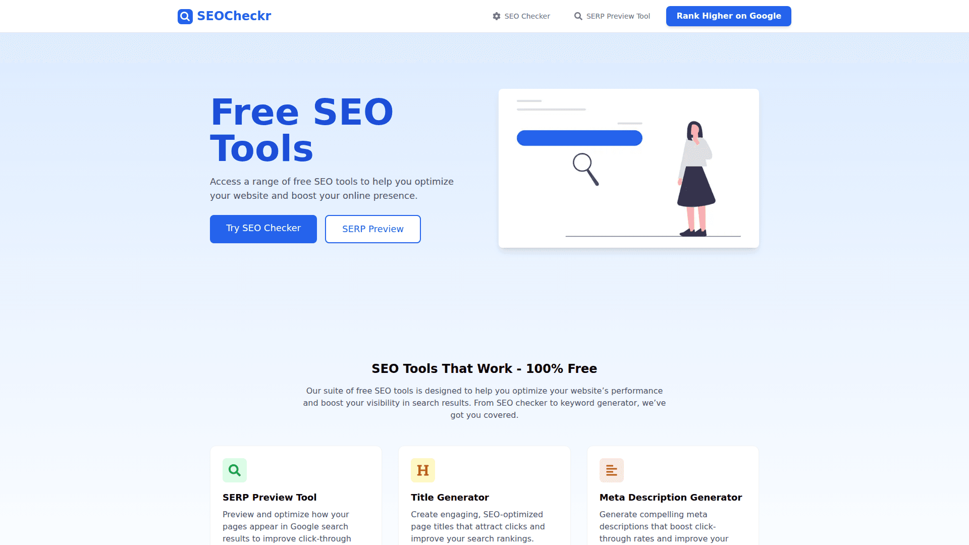 SEOCheckr - Free SEO Tools Suite - Product Image