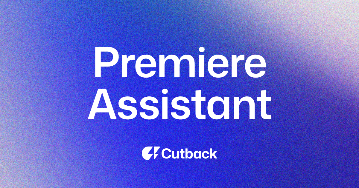 Premiere Assistant for Video Editing - Product Image