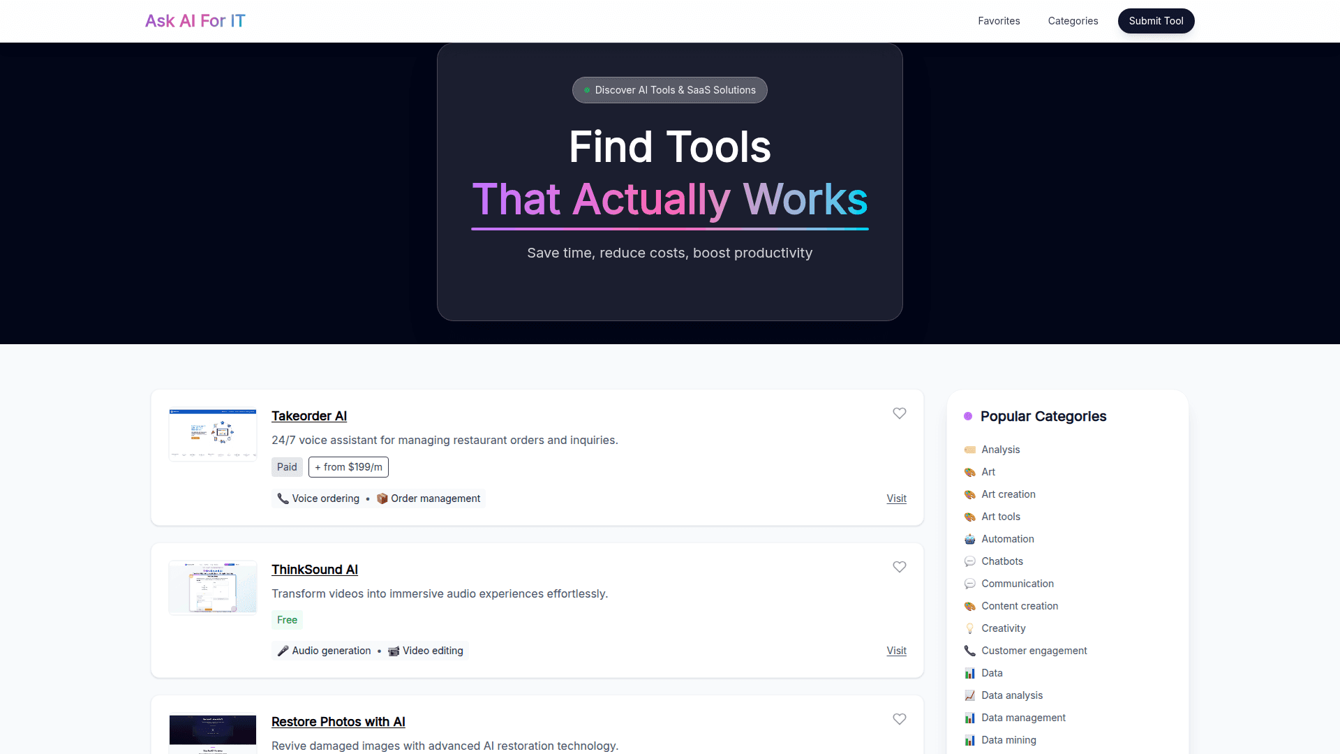 Ask AI For IT Platform