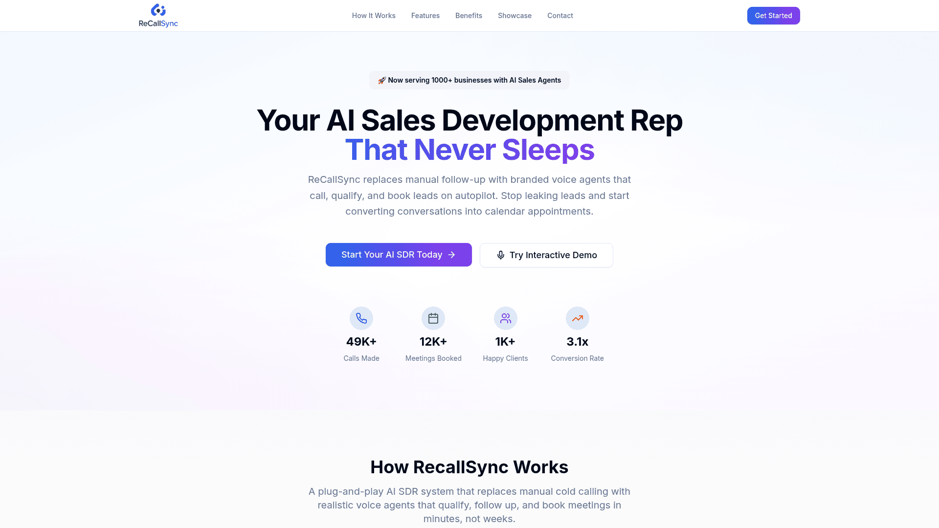 RecallSync AI Sales Agents