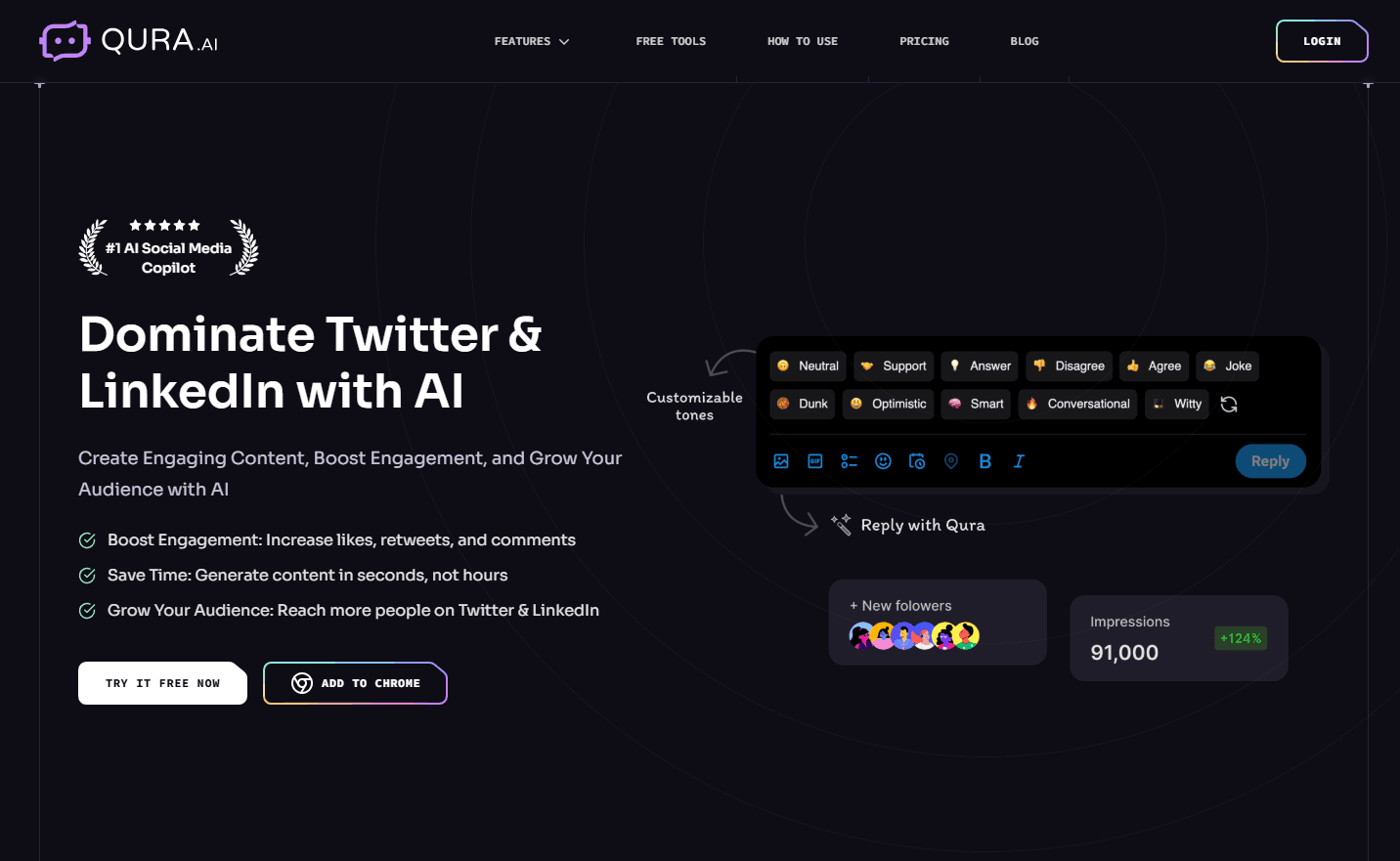Qura AI Social Media Copilot
