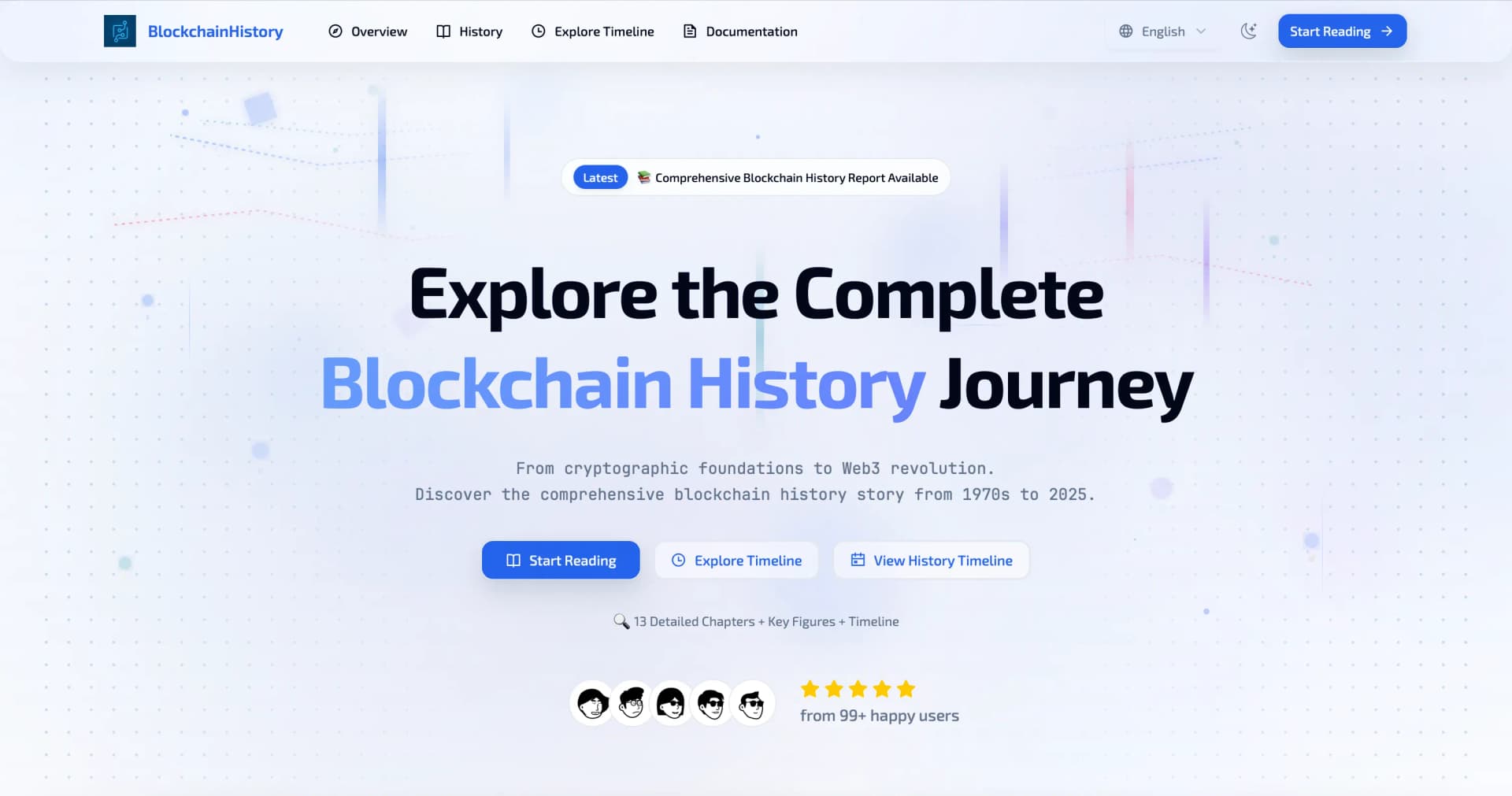 Blockchain History - Product Image