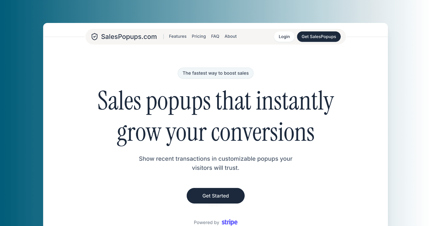 SalesPopups - Real-Time Social Proof