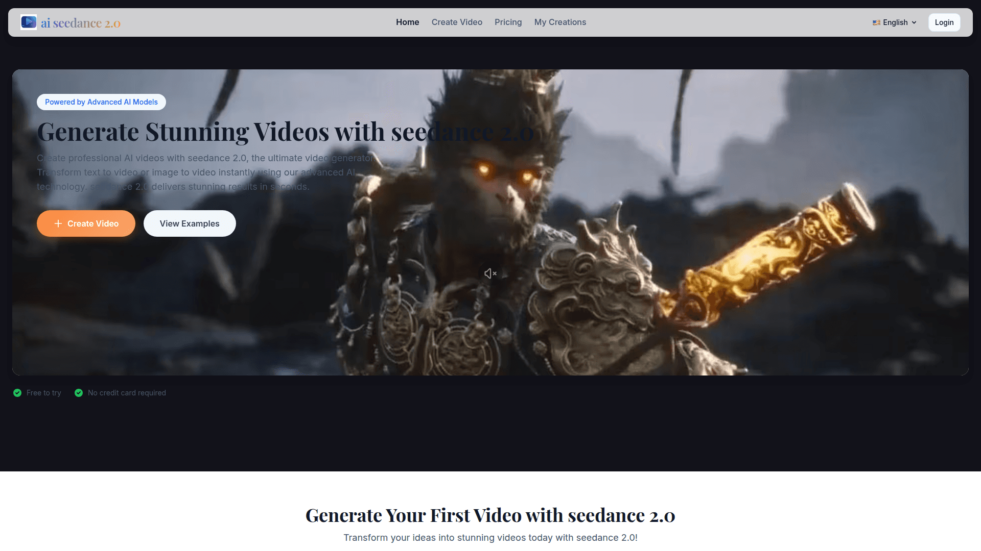 Seedance 2.0 AI Video Generator - Product Image