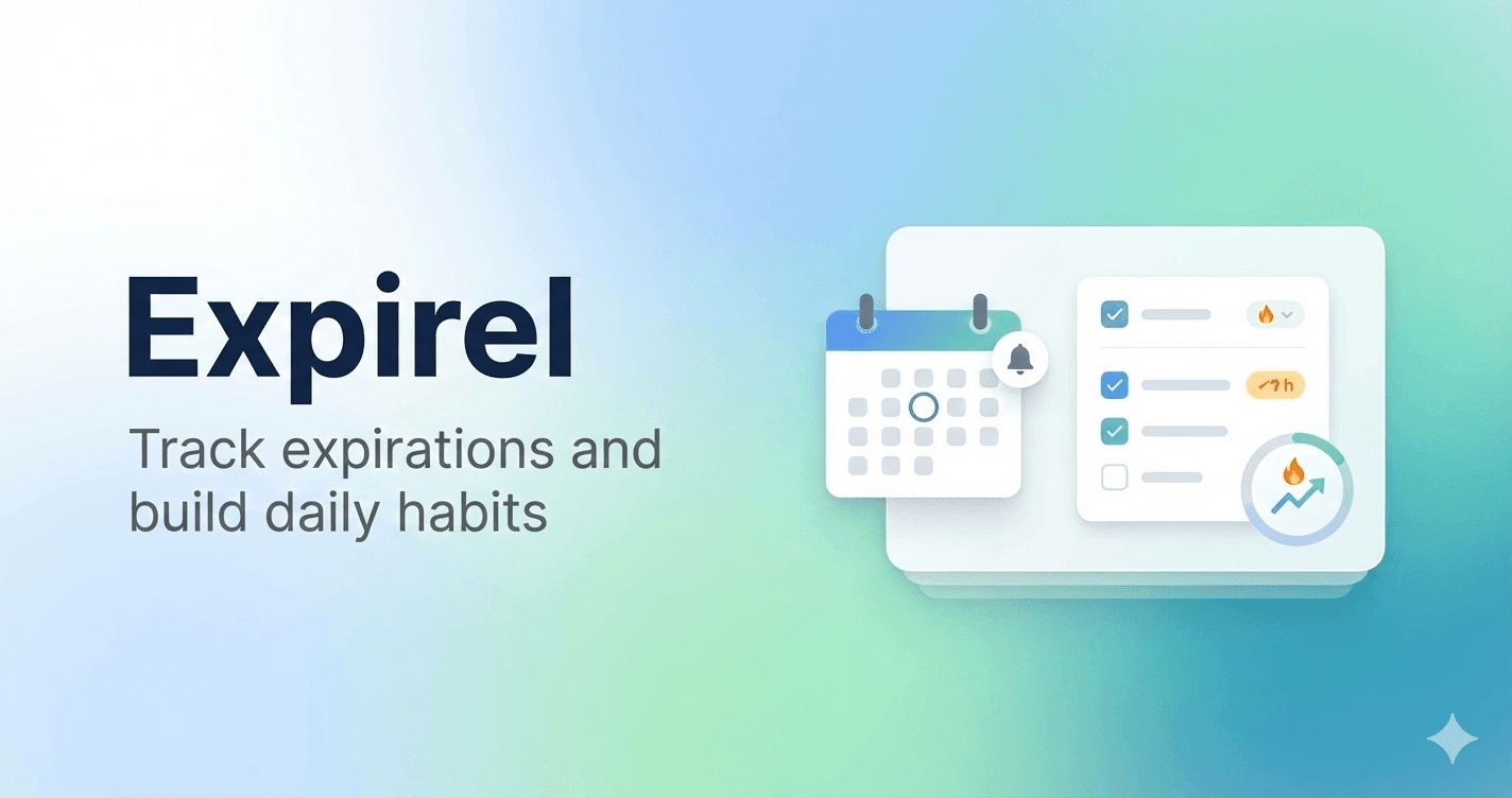 Expirel - Smart Expiry & Habit Tracker - Product Image
