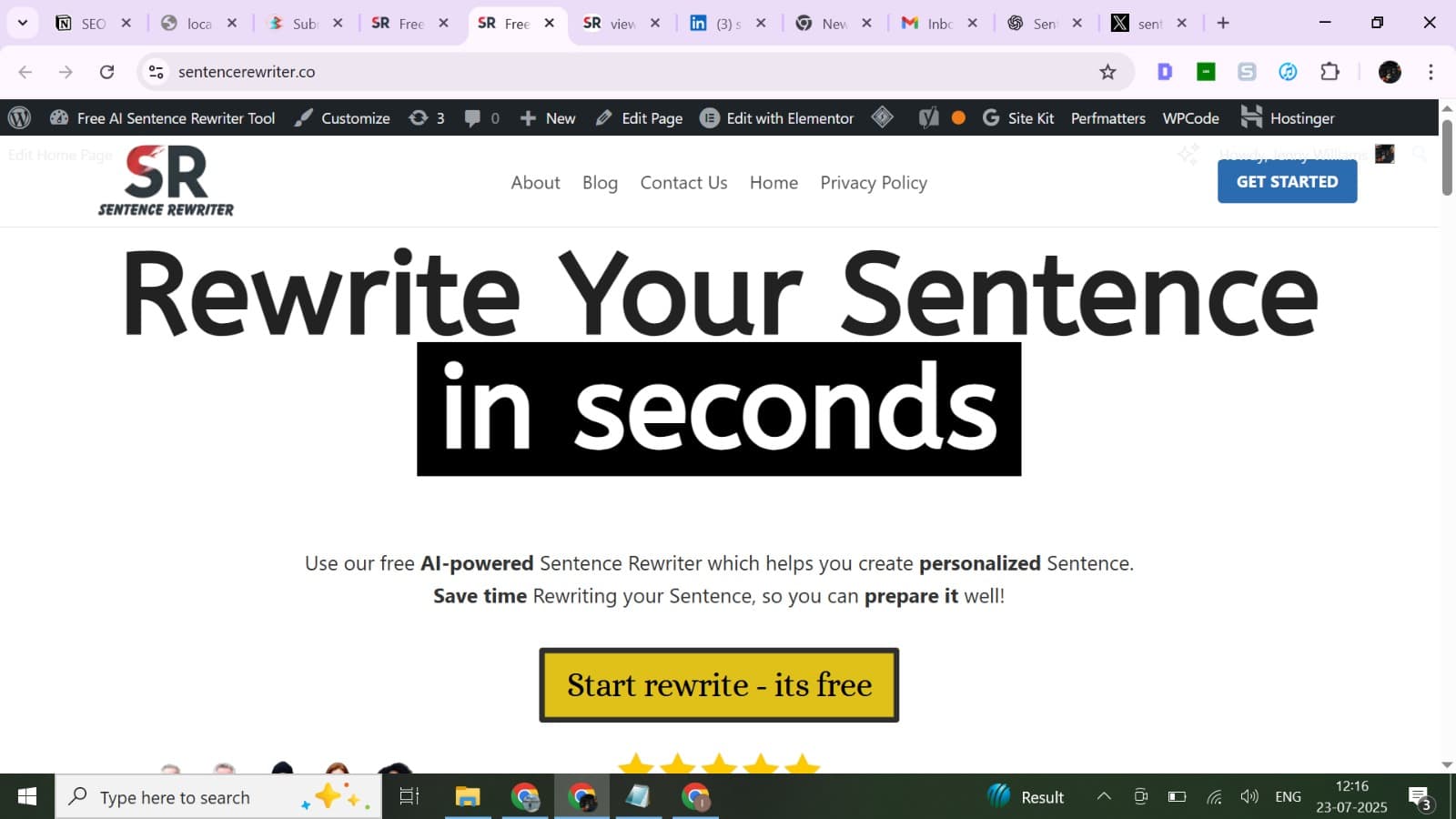 sentence rewriter - Product Image
