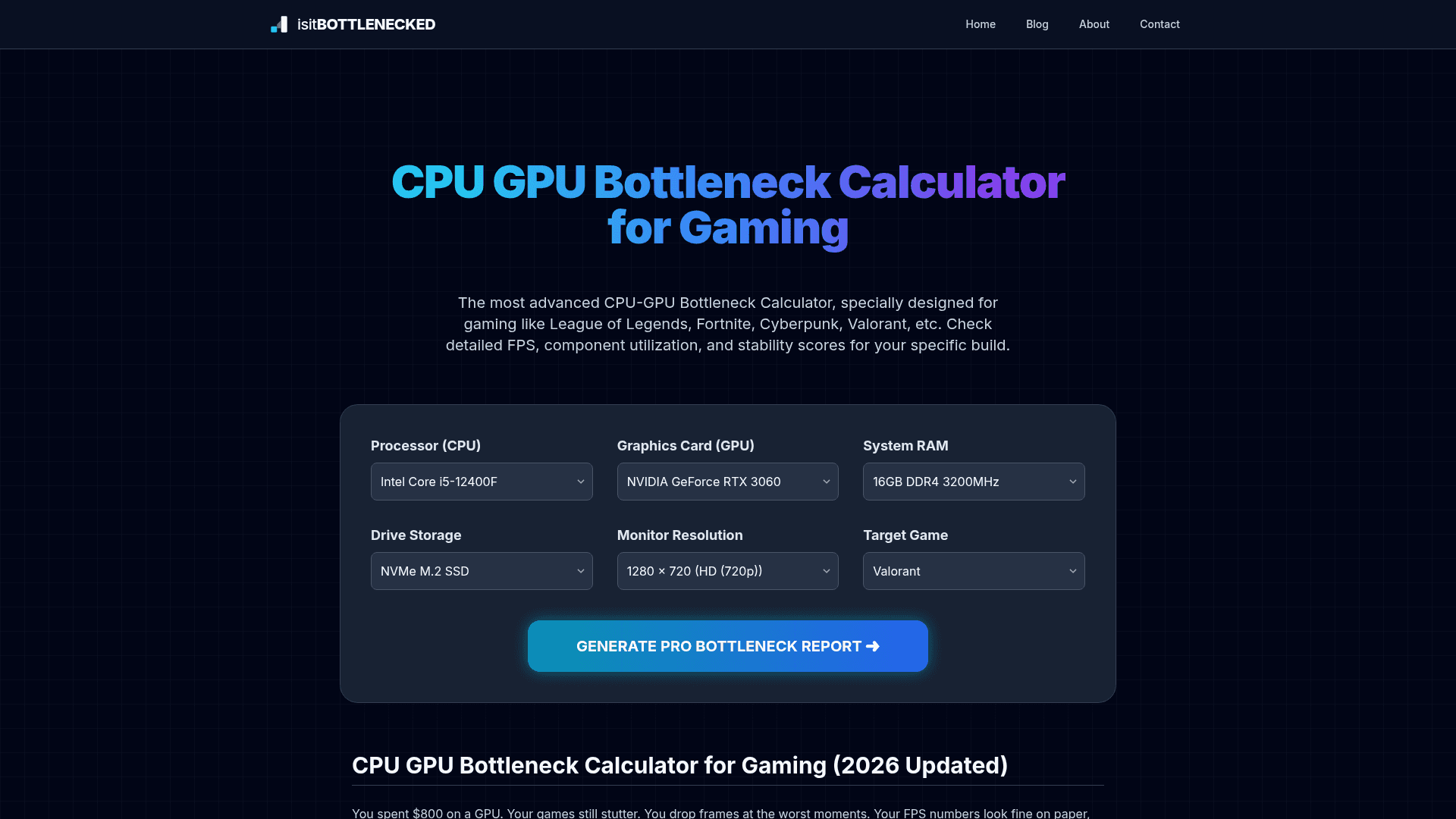 CPU-GPU Bottleneck Analyzer
