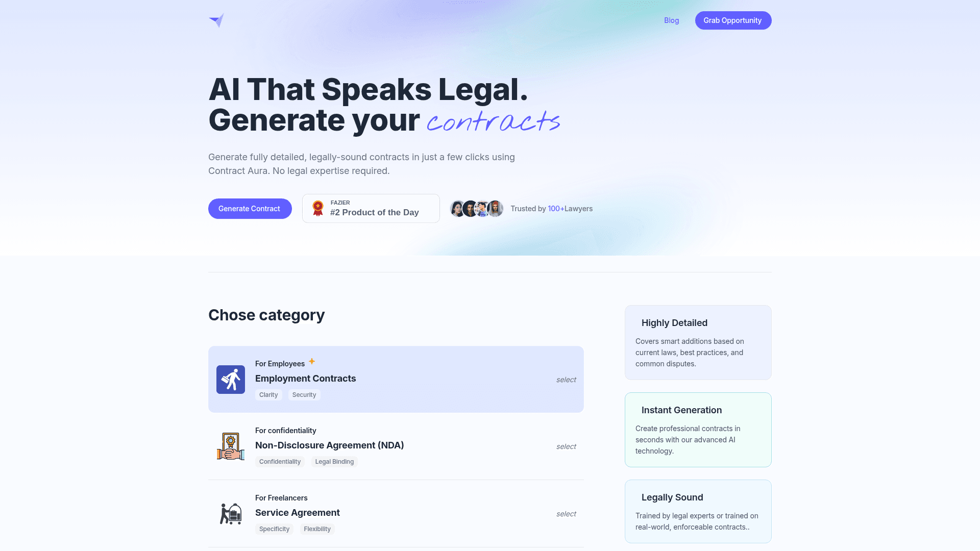 Contract Aura - Product Image