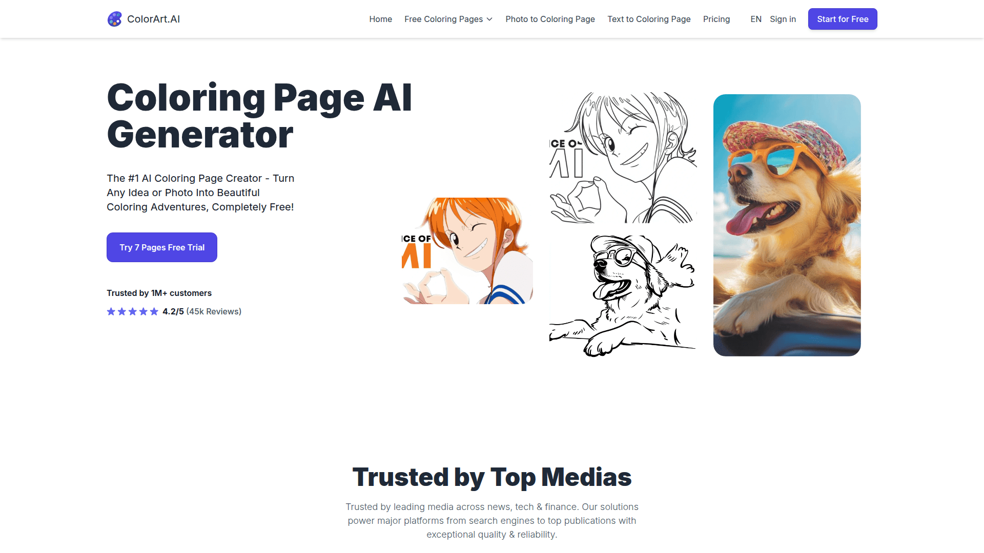 ColorArt AI Coloring Generator - Product Image