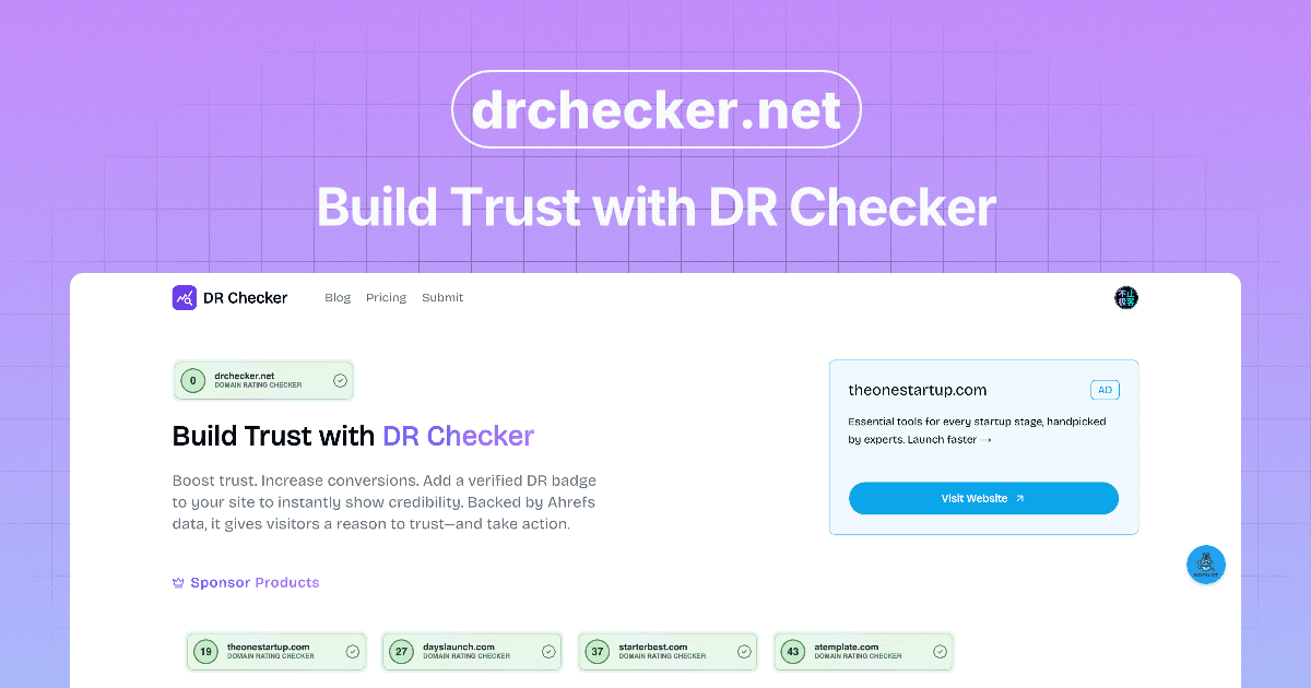 DR Checker - Trust Verification Tool - Product Image