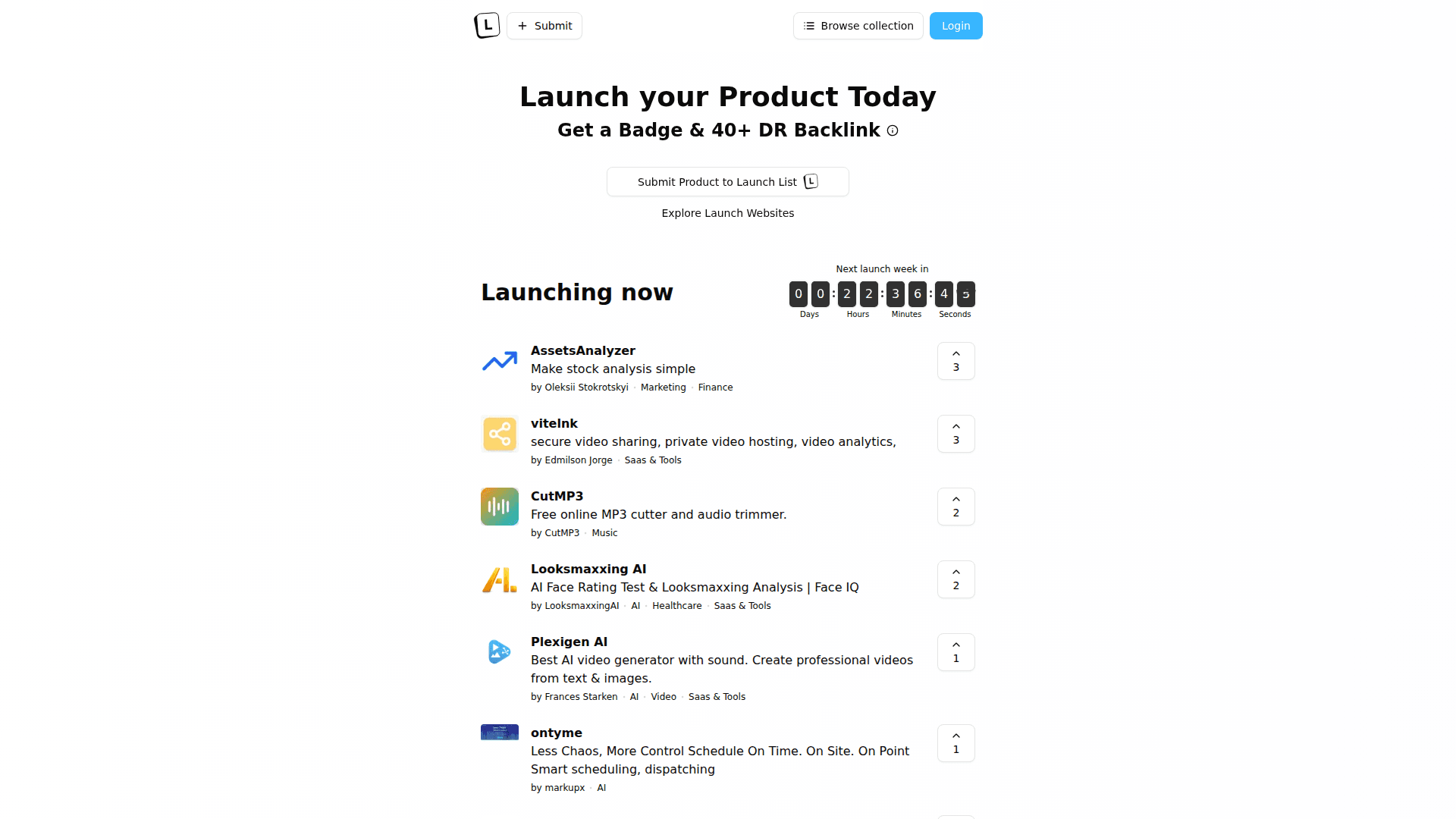 Launch List