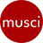 Musci.io - AI Music Generator startup logo on Aura++
