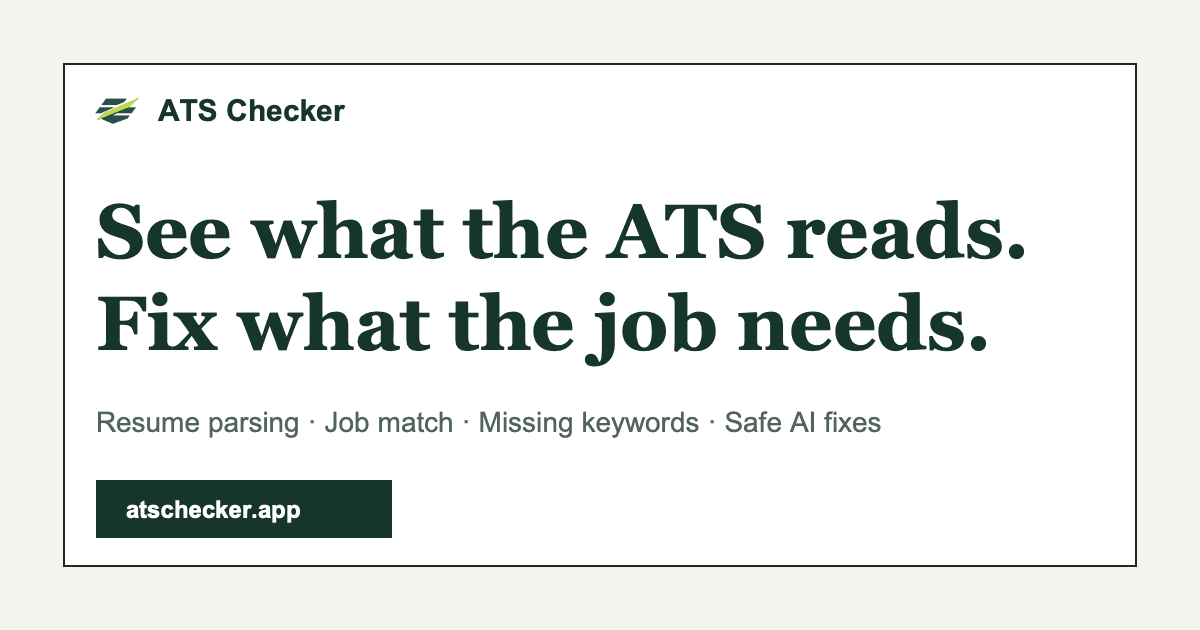 ATS Resume Checker product preview for startup listing on Aura++