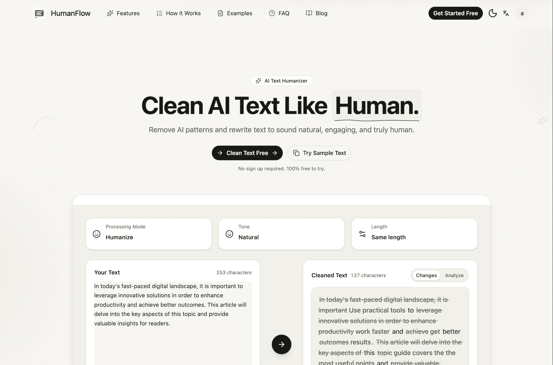 AI Text Cleaner