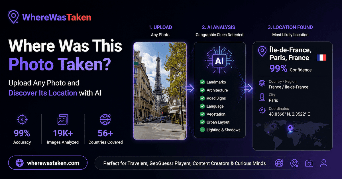 WhereWasTaken product preview for startup listing on Aura++