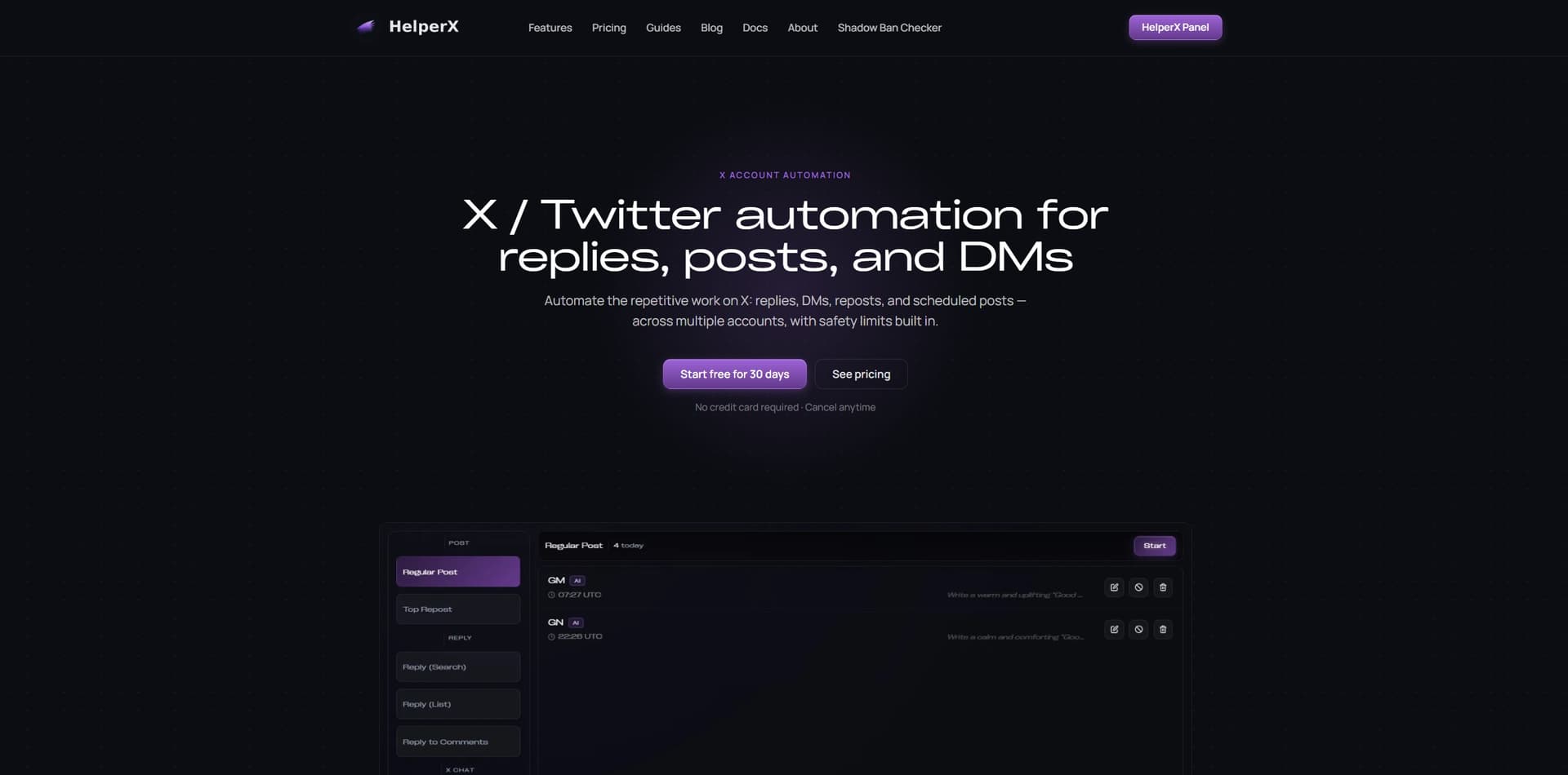 HelperX product preview for startup listing on Aura++