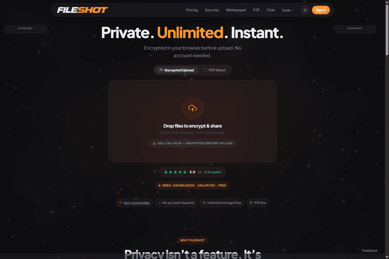 FileShot: Secure Encrypted File Sharing Platform