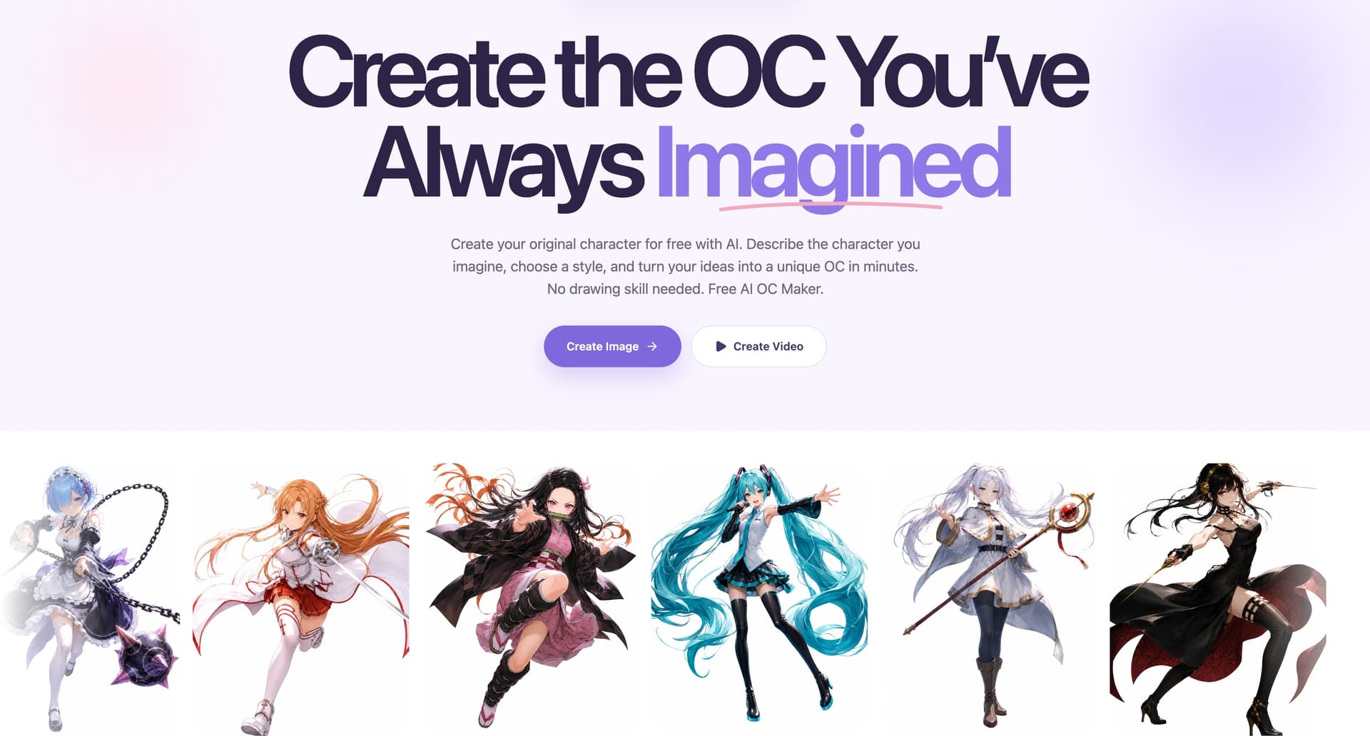 Try OC Maker product preview for startup listing on Aura++