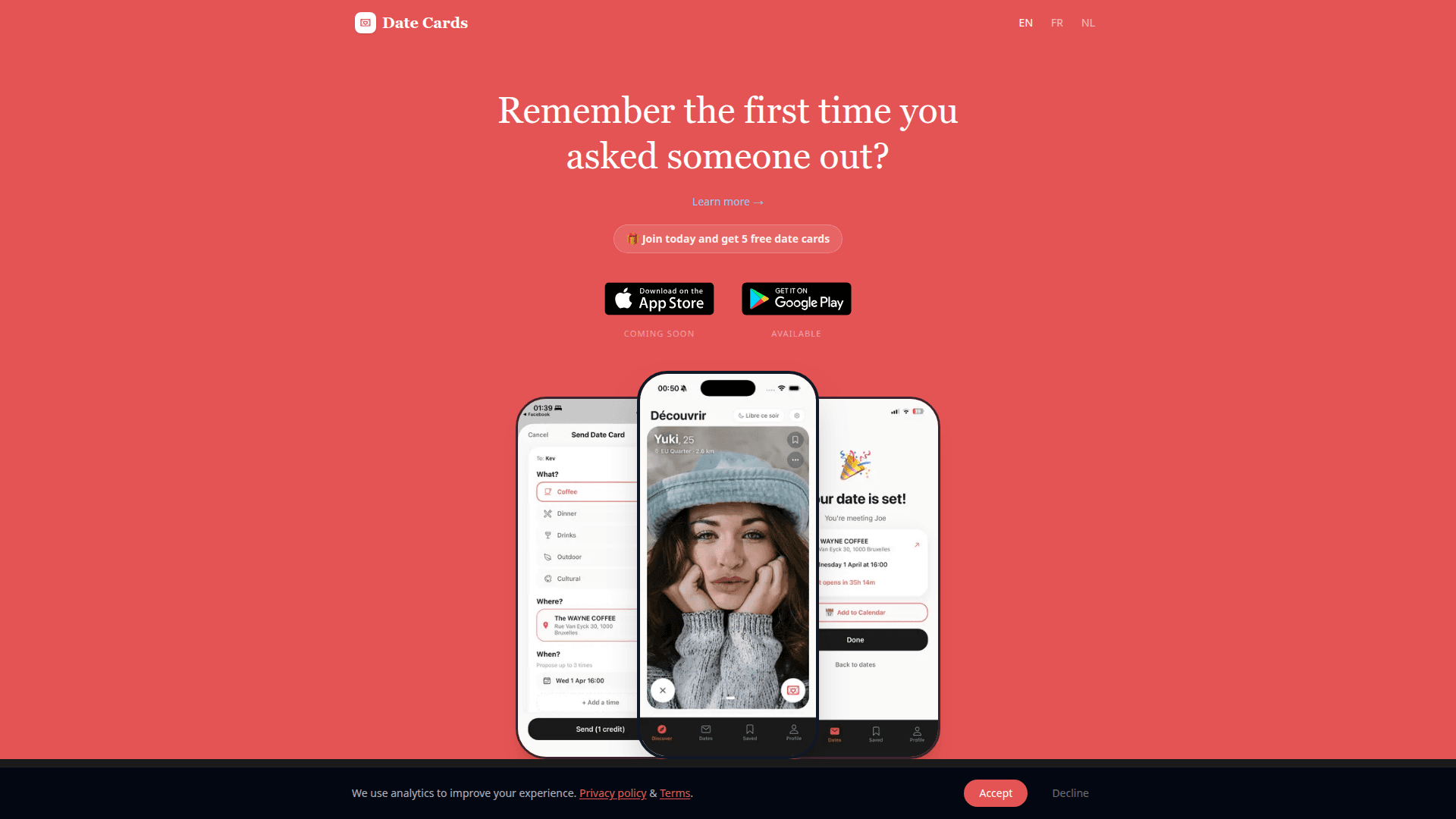 Date Cards - Real-Life Dating Experience launch story