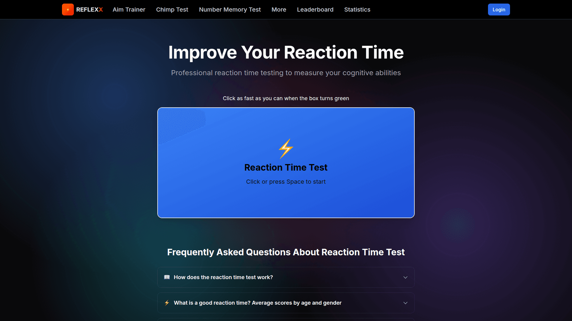 ReflexX Reaction Time Tester - Product Image