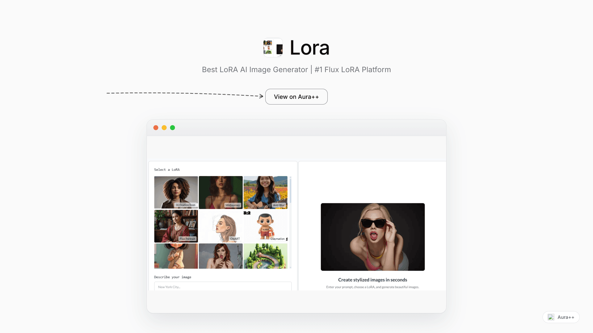 Lora launch story featured image on Aura++