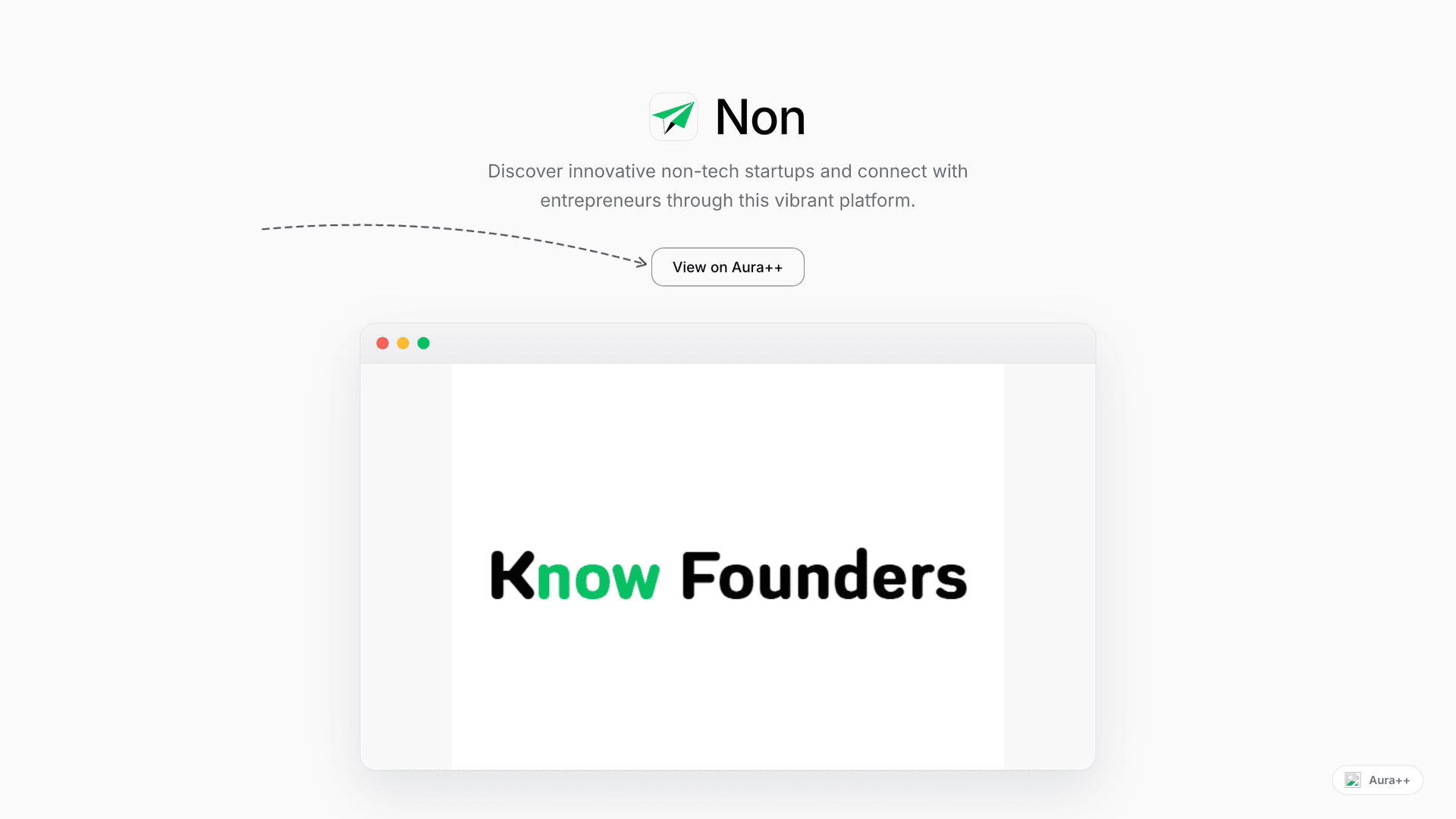 Non-Tech Startup Community India launch story featured image on Aura++