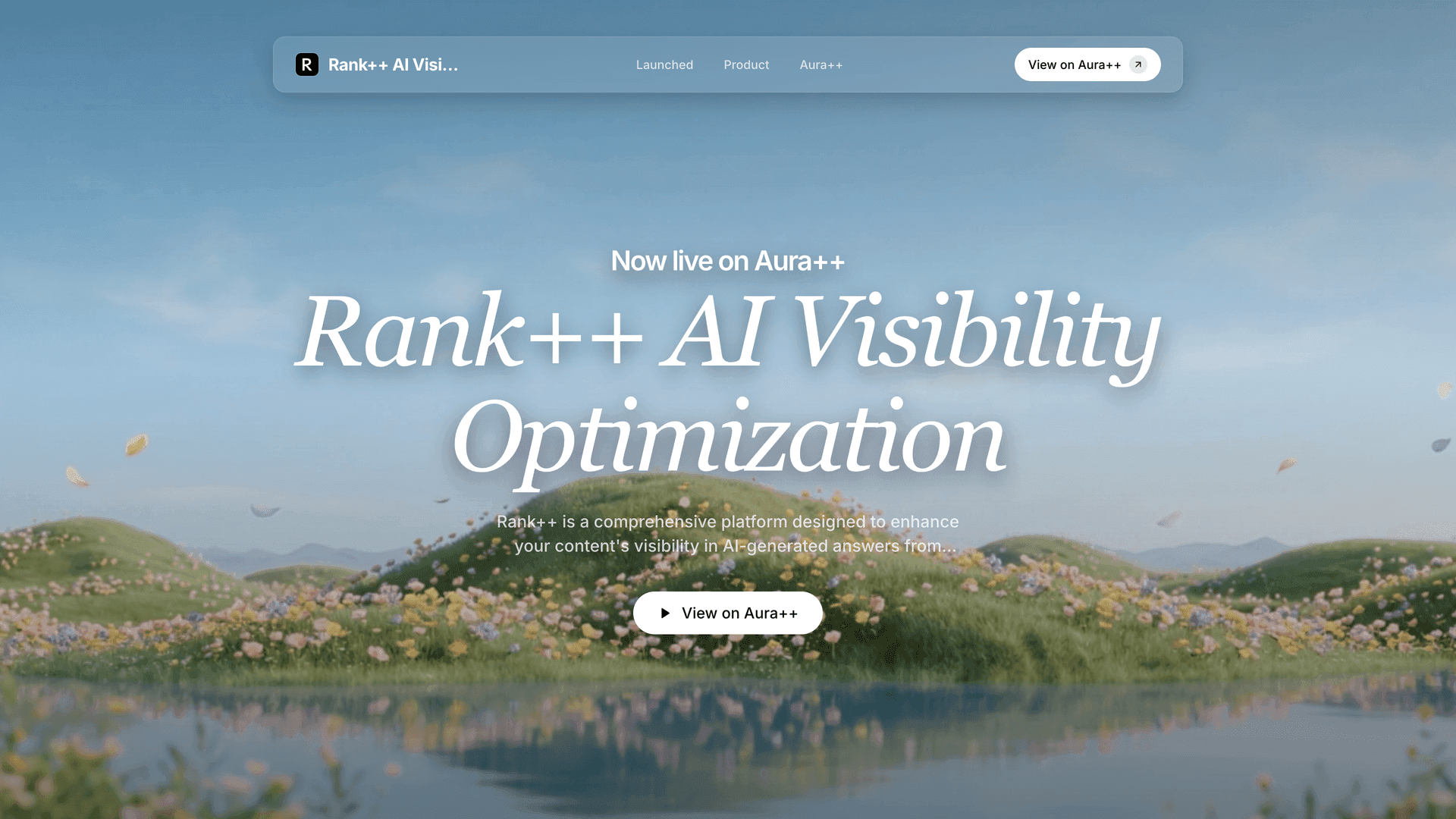 Rank++ AI Visibility Optimization launch story featured image on Aura++