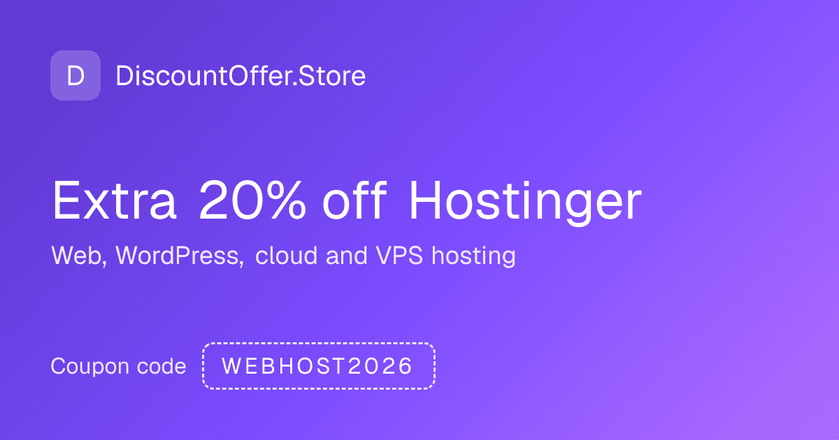 Hostinger Discount Offer product preview for startup listing on Aura++