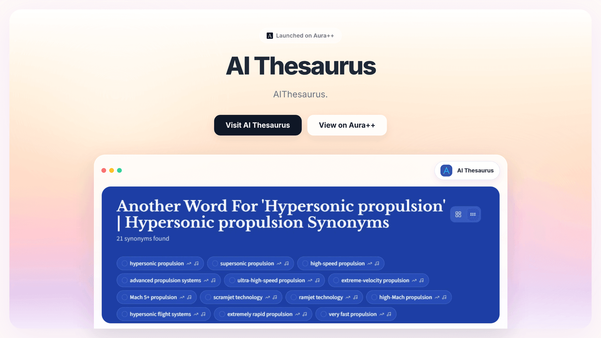 AI Thesaurus