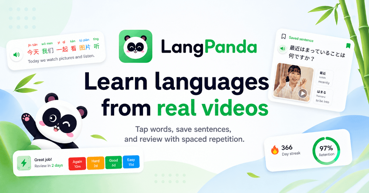 LangPanda - Multilingual Learning Platform