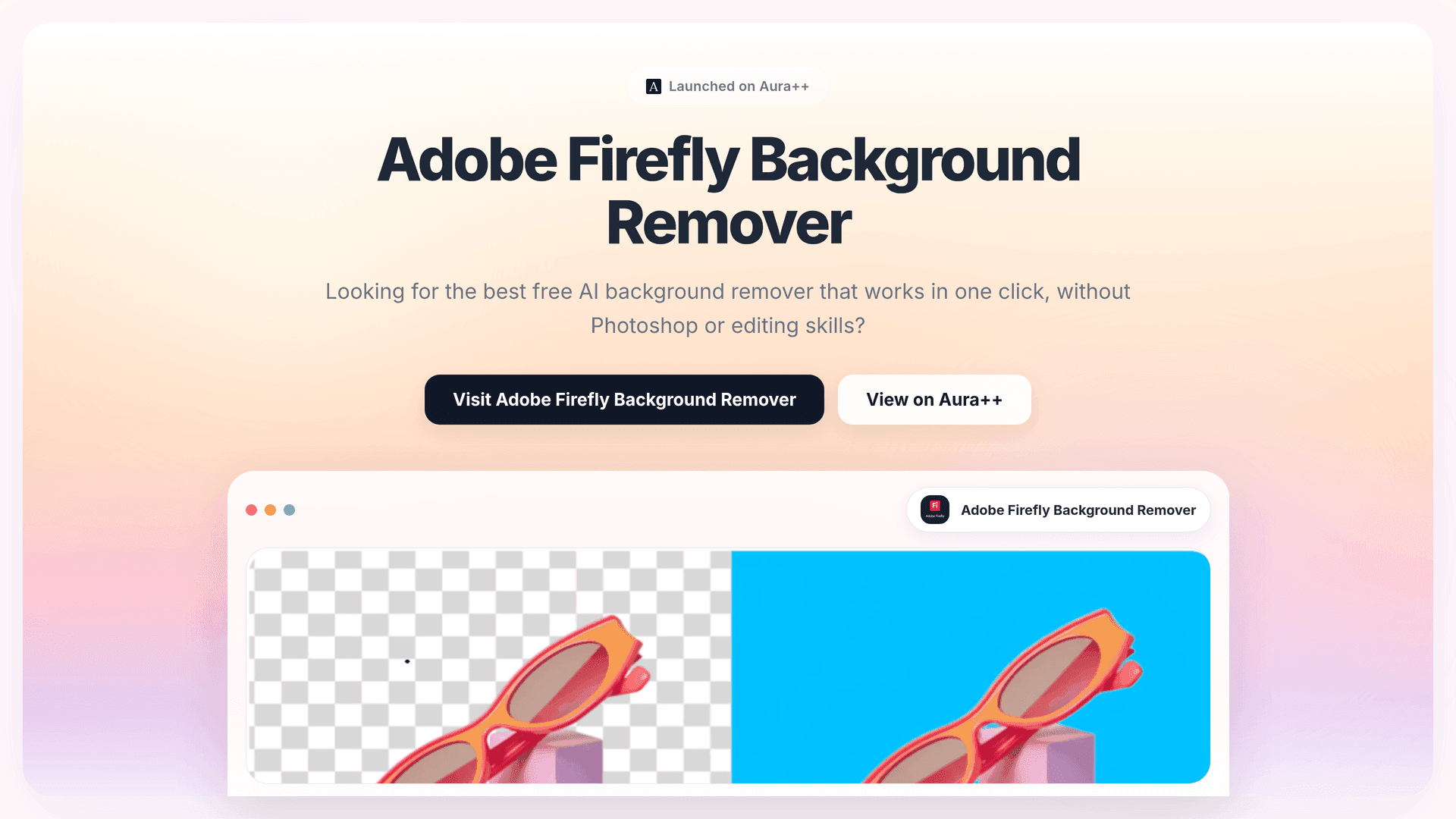 Effortless Background Removal with Adobe Firefly AI Tool