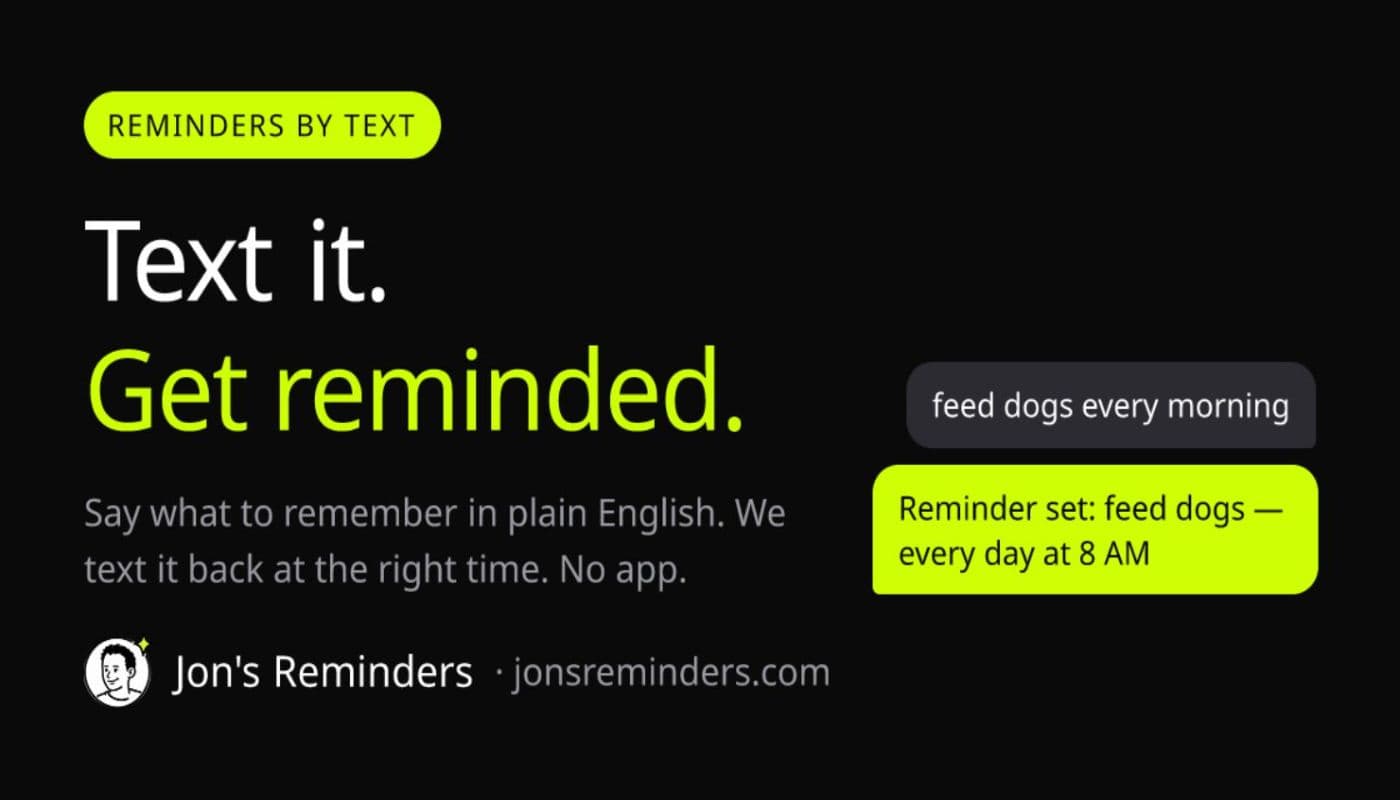 Jon's Reminders