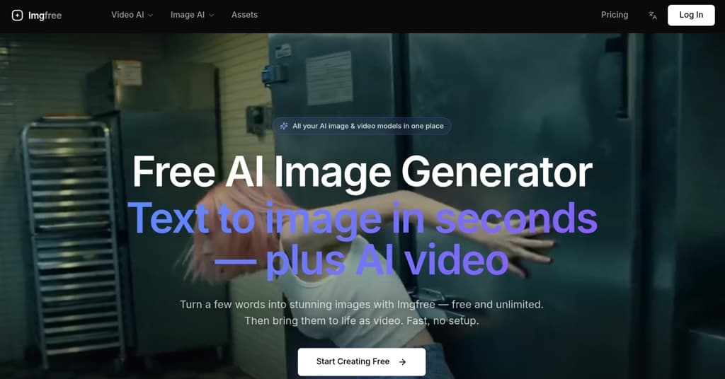 Imgfree product preview for startup listing on Aura++