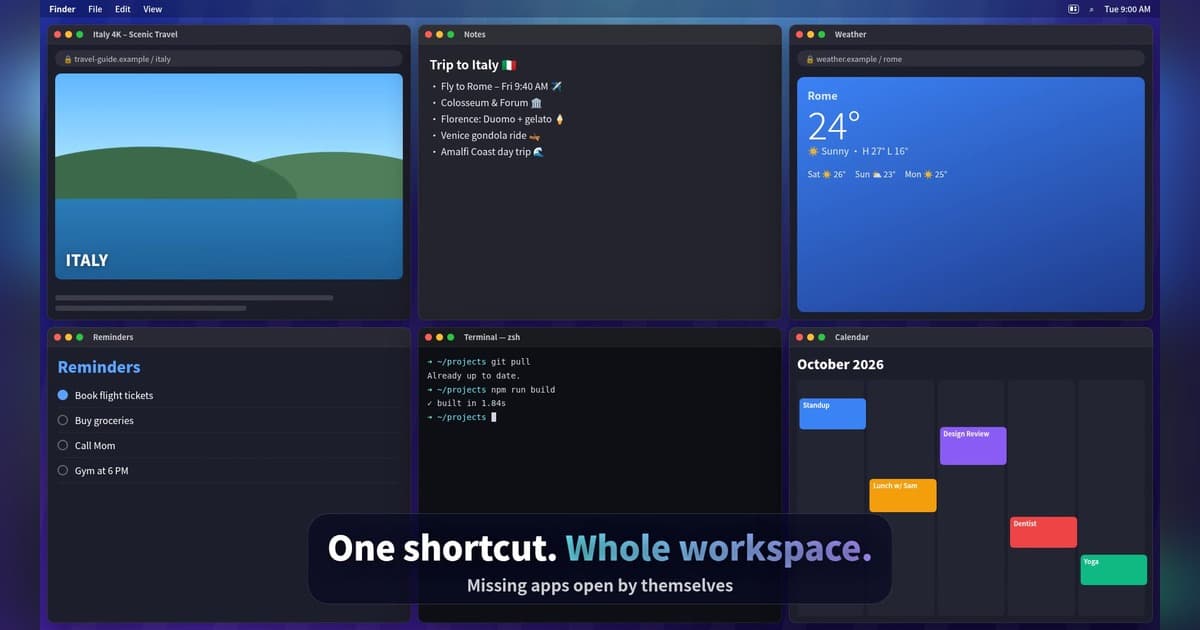 TidyFrame product preview for startup listing on Aura++