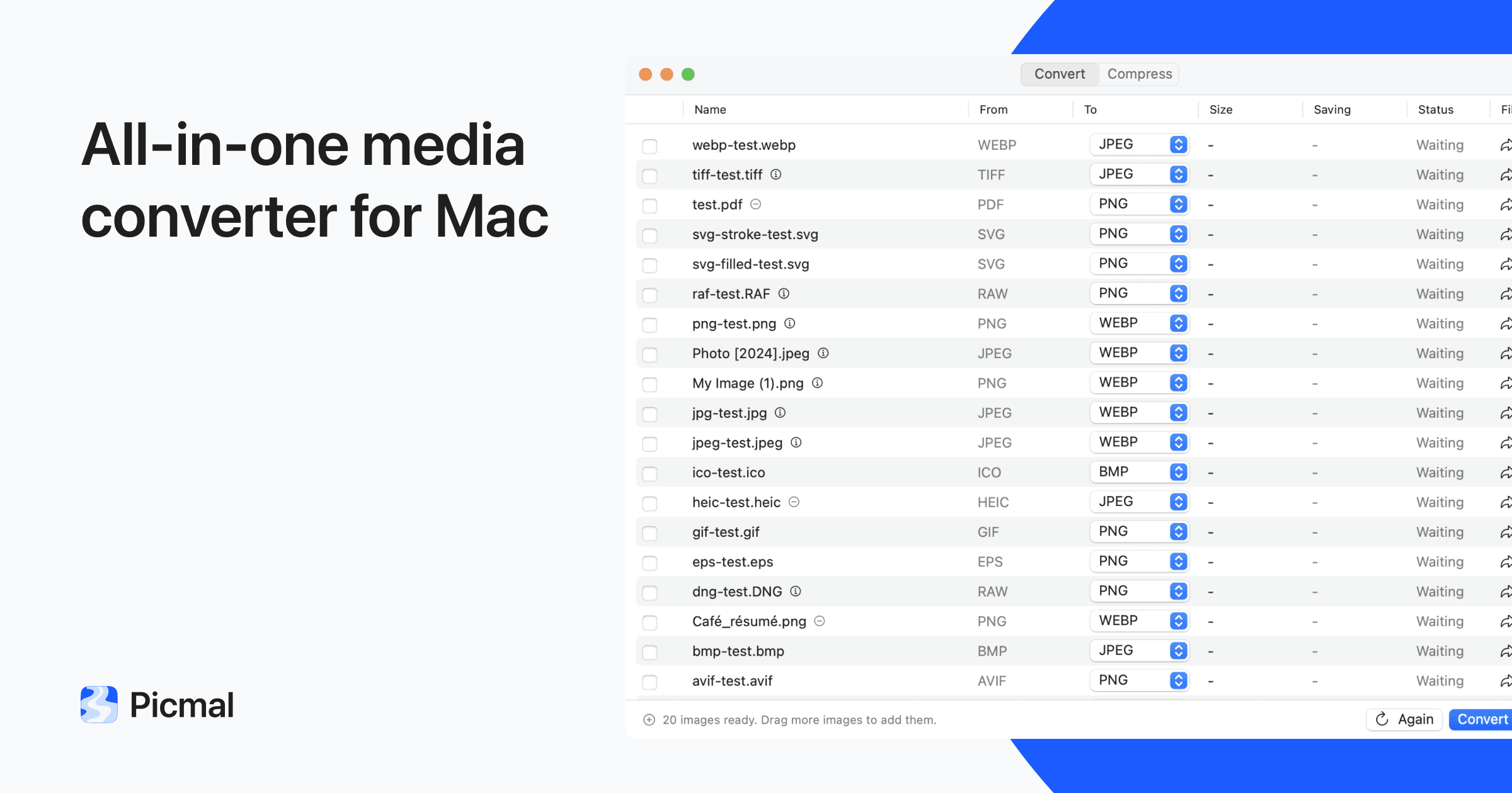 Picmal: Offline File Converter & Compressor