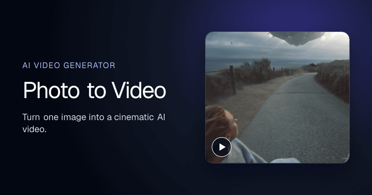 Photo to Video product preview for startup listing on Aura++