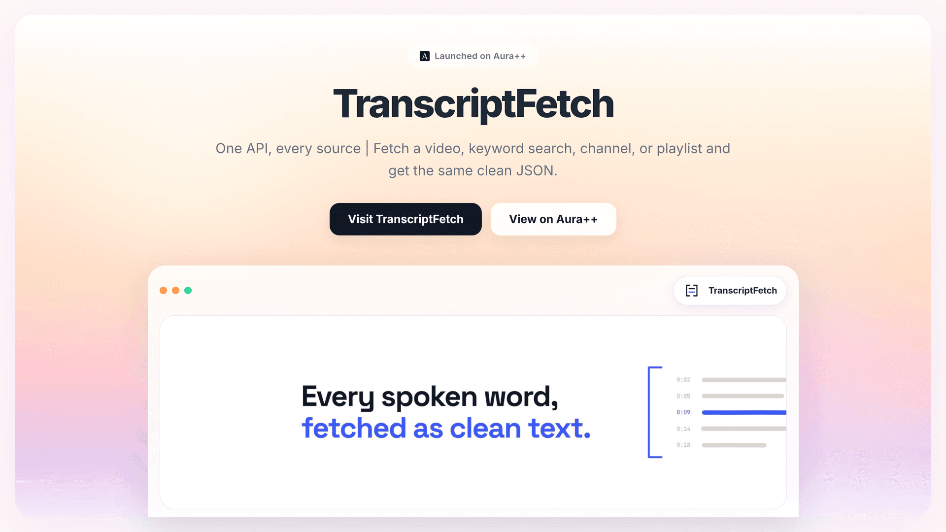 Simplify NLP Tasks with TranscriptFetch's Unified API Solution