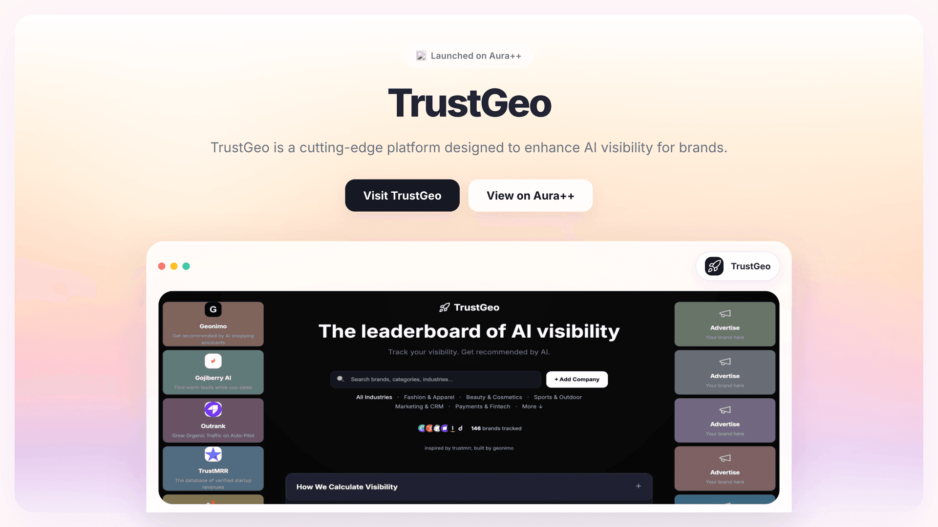 TrustGeo launch story featured image on Aura++