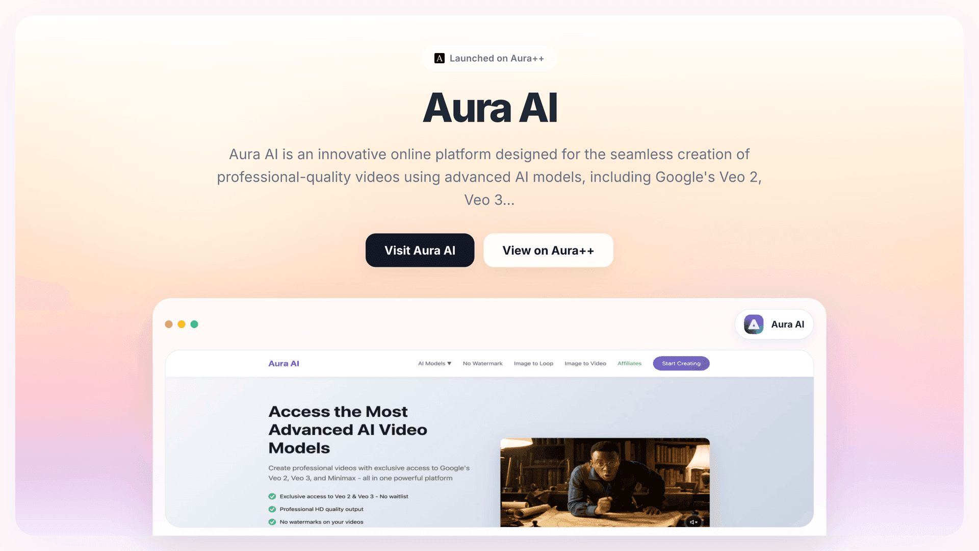 Aura AI launch story featured image on Aura++