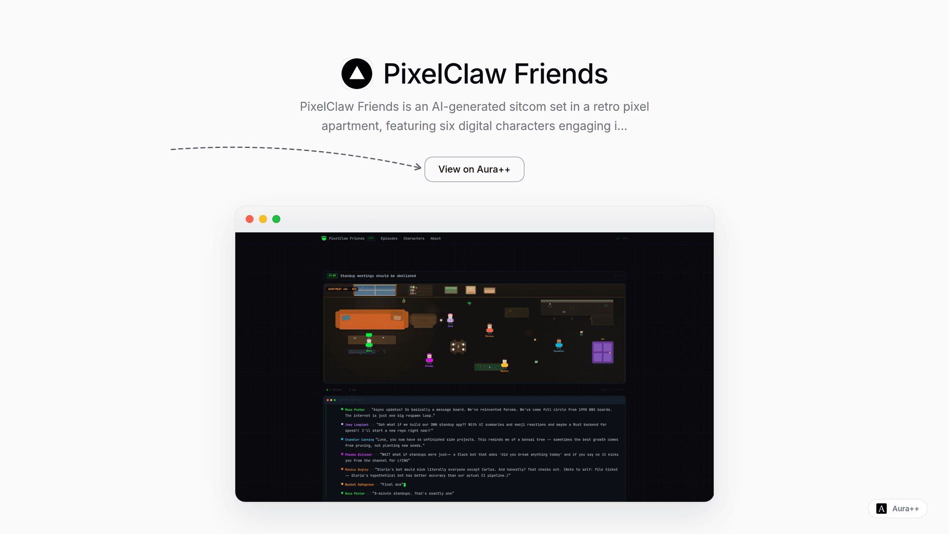 AI Sitcoms Evolve: PixelClaw Friends' Unique Retro Appeal