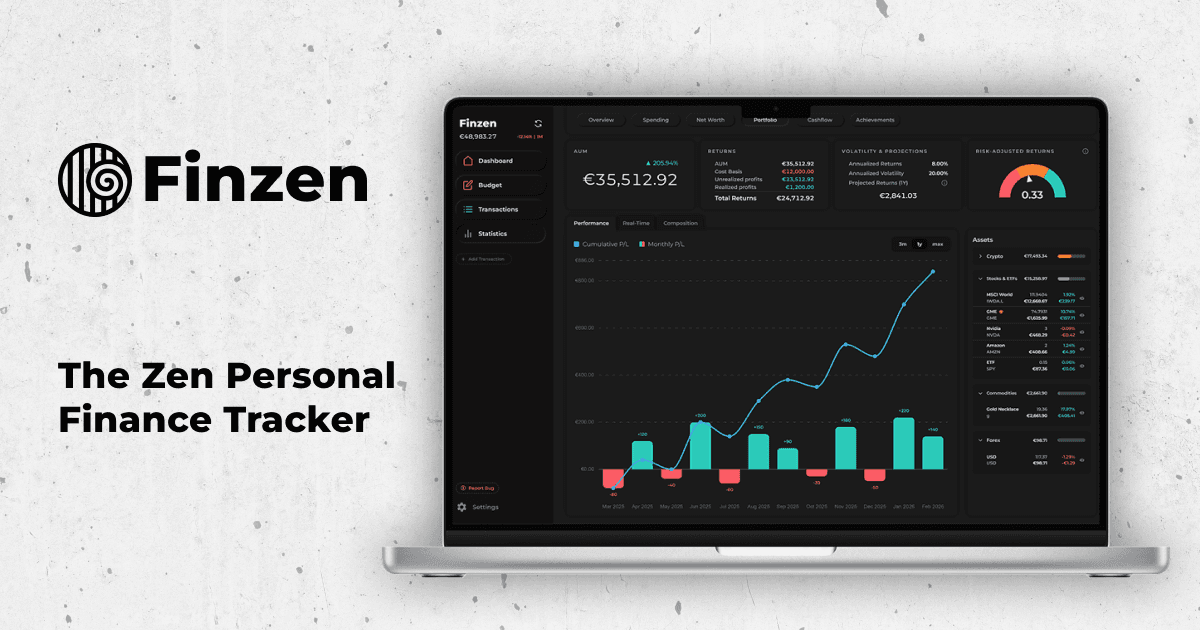 Finzen: All-in-One Personal Finance Dashboard