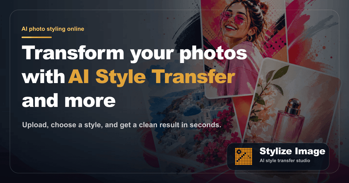 AI Photo Stylization Platform