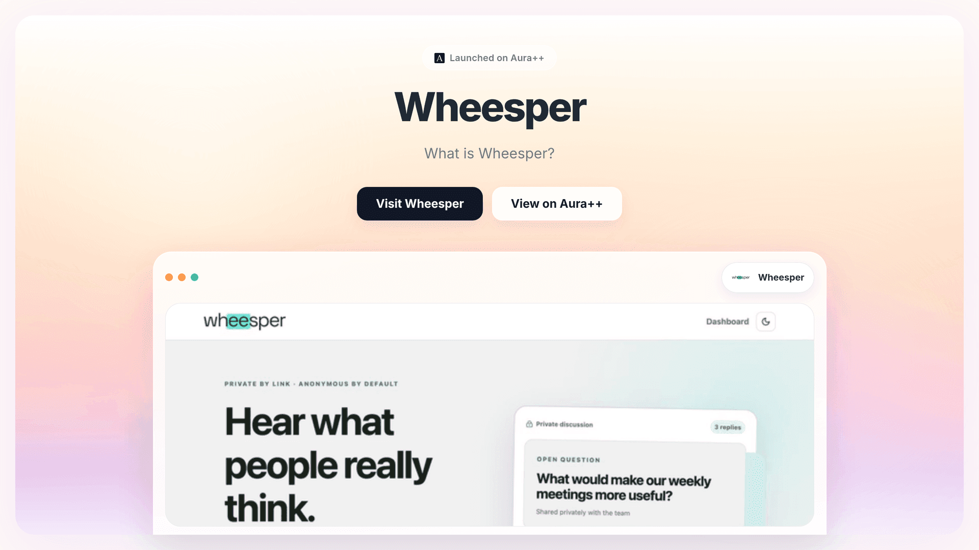 Wheesper