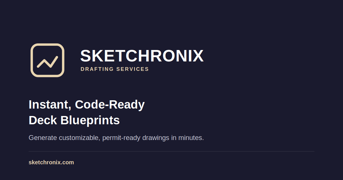 Sketchronix Deck Drafting Tool product preview for startup listing on Aura++