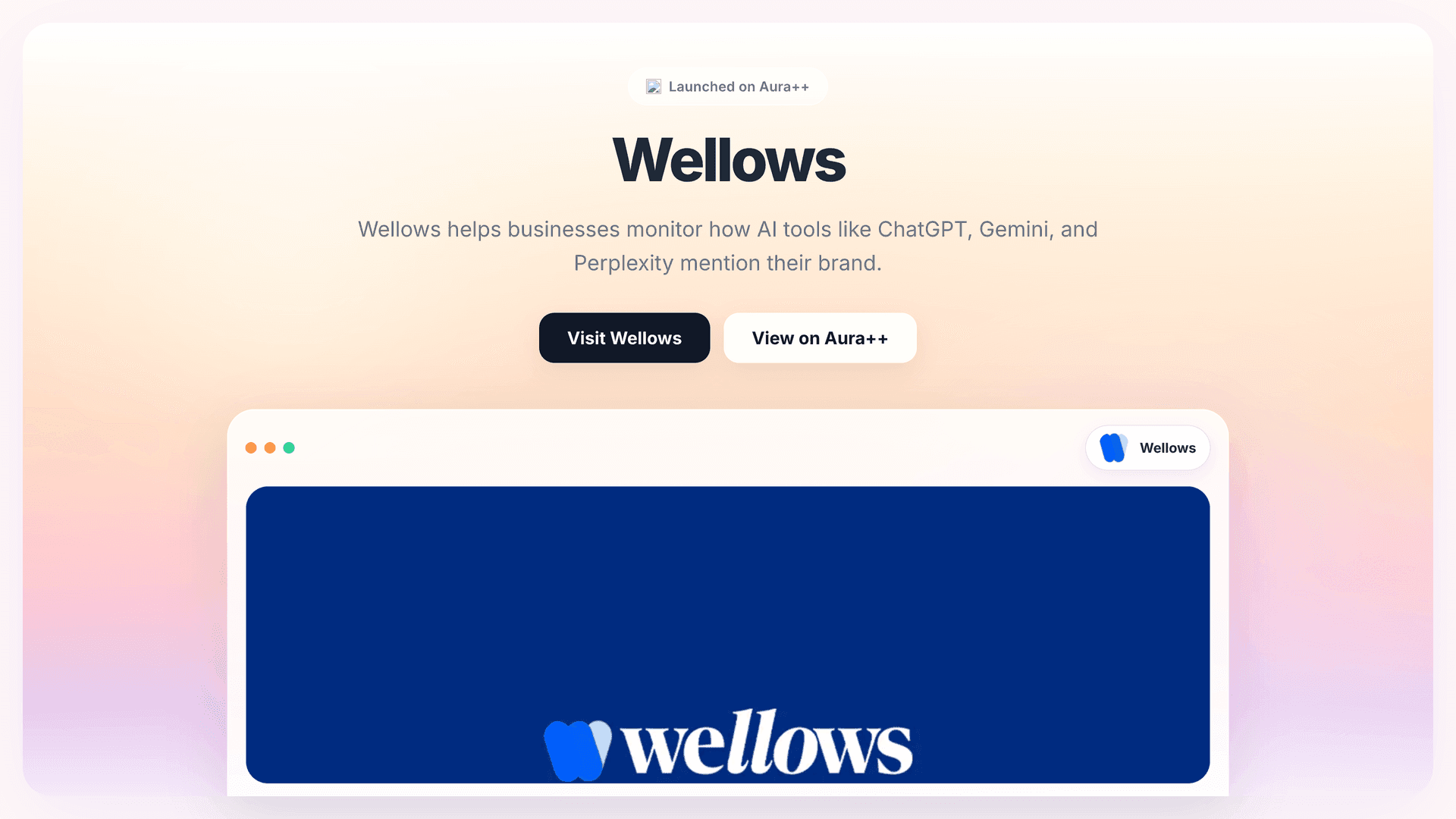 Wellows  launch story featured image on Aura++